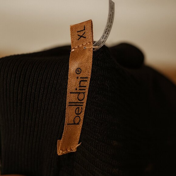 Belldini Long Black Ribbed Open-Front Cardigan – XL (Fits Like Large) - Picture 5 of 5